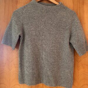 Judith & Charles Grey Shortsleeve Sweater
